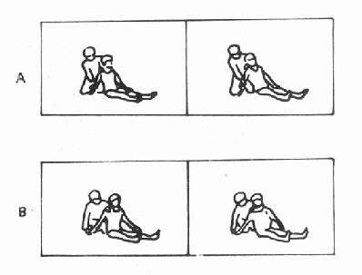 一侧(A)和两侧(B)的训练法