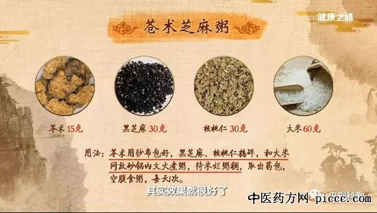 曹炜治湿邪,化湿三香,苍术芝麻粥,炒薏苡仁:20180720健康之路视频