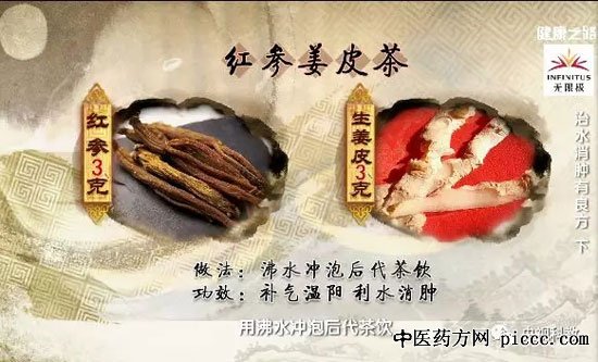 红参姜皮茶