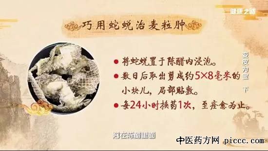 健康之路20181223:傅延龄,蛇蜕治麦粒肿,自制猪皮面膜,猪肤汤