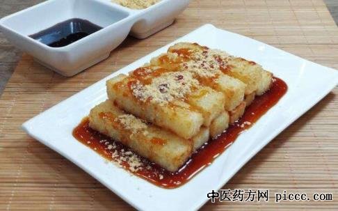 健康之路20190212记:红糖糍粑,饹馇盒,大良炒鲜奶,三不沾