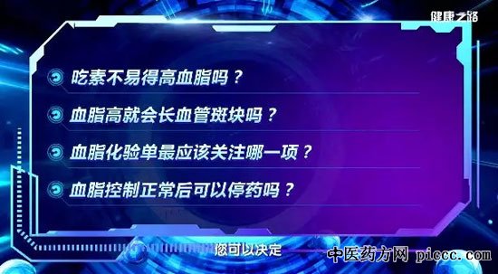 健康之路20190502:赵迎,高血压,胆固醇,斑块,降脂药
