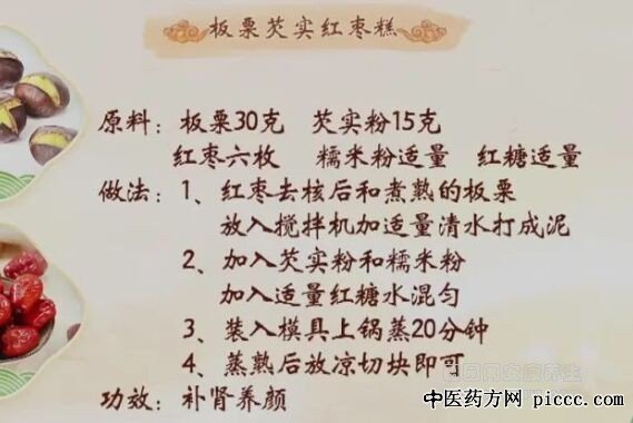 板栗芡实红枣糕