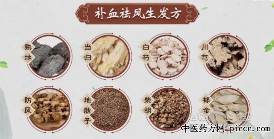 补血祛风生发方