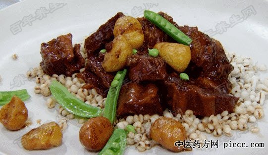 栗子薏米焖牛肋