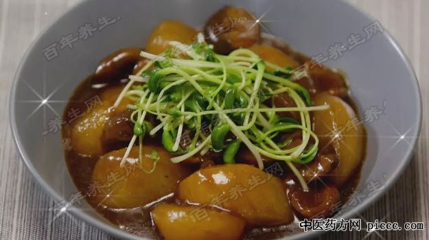 鲍汁花菇焖白参