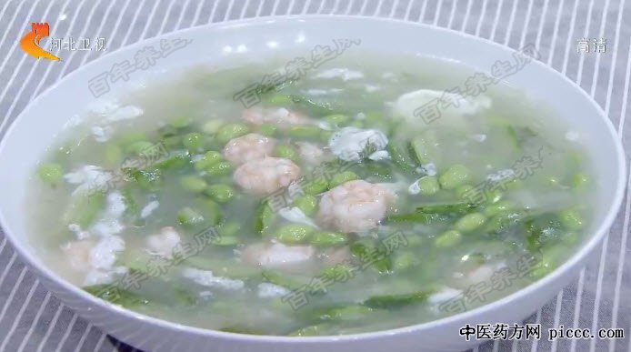 鲜虾丝瓜烩毛豆