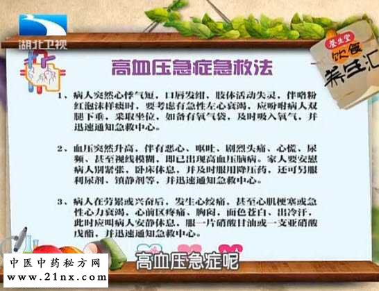 高血压急症急救法