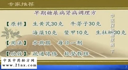 早期糖尿病肾病调理方