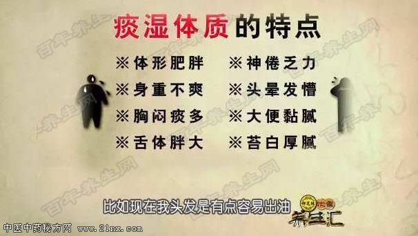 痰湿体质的特点
