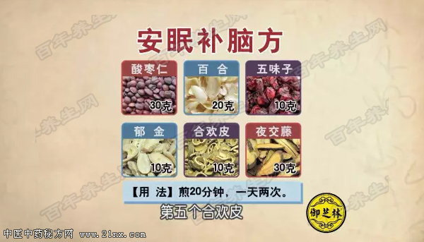 中医药方治失眠