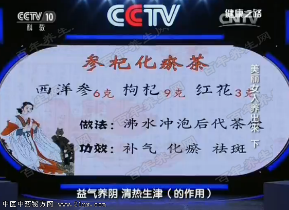 参杞化瘀茶