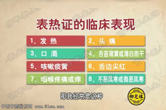 表热证的临床表现