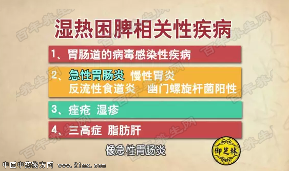 湿热困脾引发的疾病有哪些