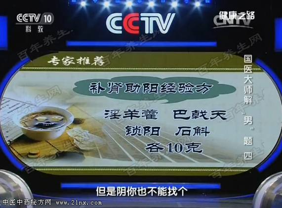 补肾助阳经验方