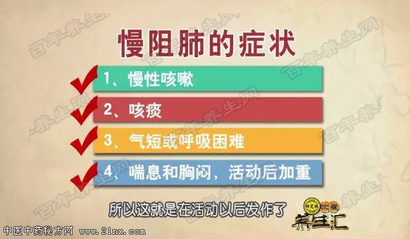 慢阻肺的表现症状