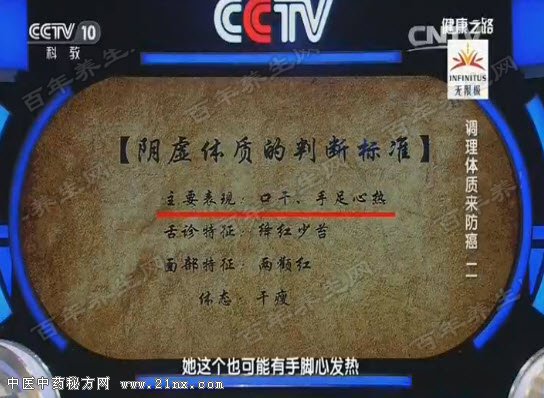 阴虚体质的判断标准