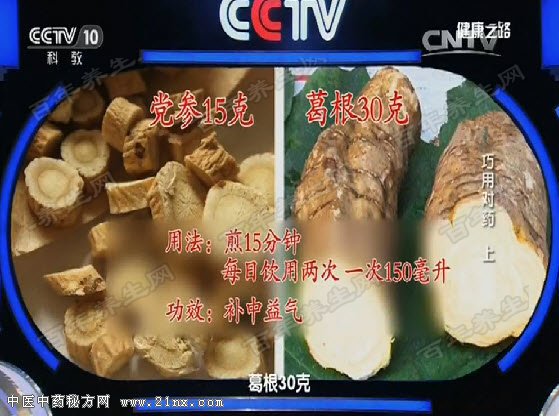 党参和葛根的保健用法