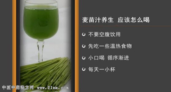 如何喝麦苗汁才养生