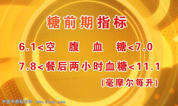 糖前期的判断指标
