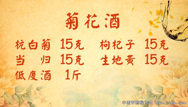 菊花酒的制作方法