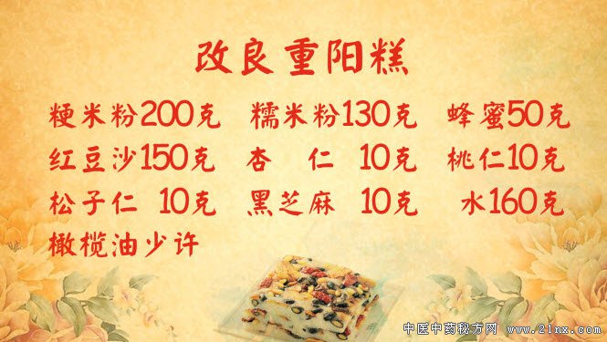 重阳糕的制作方法