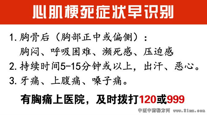 心肌梗死的症状