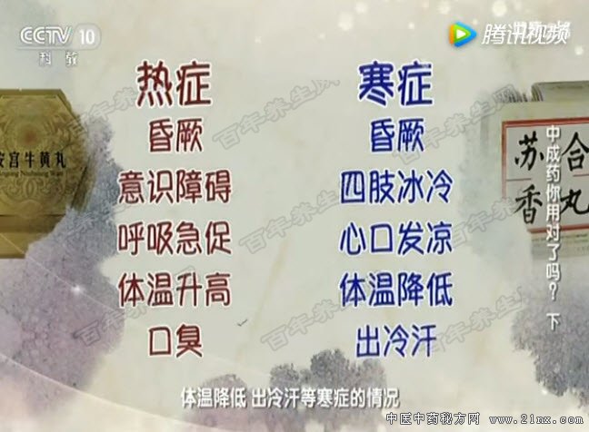 苏合香丸和安宫牛黄丸