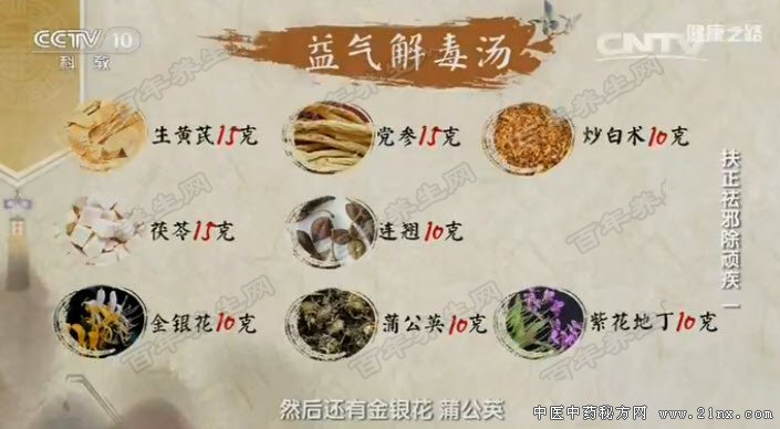 益气解毒汤的配伍