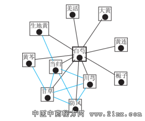 ÖÎÁÆÍâÕÏÑÛ²¡·½¼ÁÖÐÒ©Îï×éºÏ¹ØÁªÍ¼