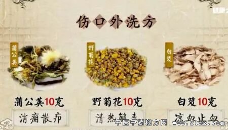 伤口外洗方 伤口外洗方