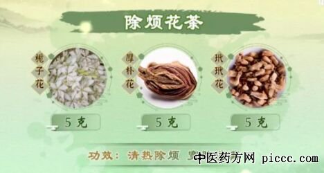 健康之路20230410:简化版桑菊饮,除烦花茶,二花二术饮,